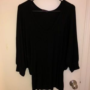 BLACK SHIRT BUTTERFLY STYLE